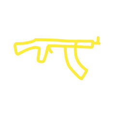 Outline set of war, military, army line icons