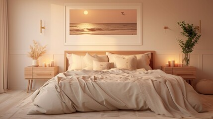 Fototapeta na wymiar serenity cozy bedroom