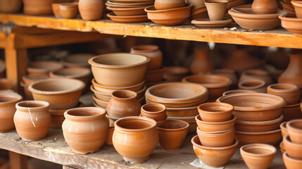 Fototapeta na wymiar Photos of pottery.