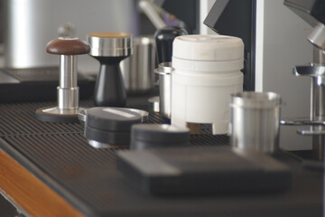Machine and Accessories for make coffee