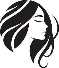 Beautiful Girl Hair Vector illustration