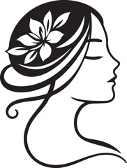 Beautiful Girl Hair Vector illustration