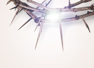 Crown of thorns resurrection of holly Jesus Christ