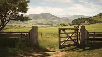 rural farm gate