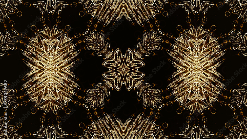 Aufkleber abstract kaleidoscope with geometric pattern. kaleidoscopic background design. hypnotic background. 