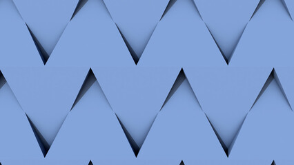 triangular symmetrical blue background.