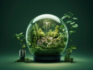 Elegant and aspirational depictions of green technology