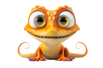 3d rendered illustration of a funny toad cartoon character with expression Isolated on transparent background.