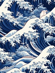 Great kanagawa WAVE --chaos 4 --ar 3:4 --tile --stylize 80 Job ID: 77e773d1-ba9b-43e6-9f3a-d60c73f1c2d4