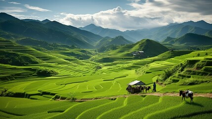 rice chinese farm