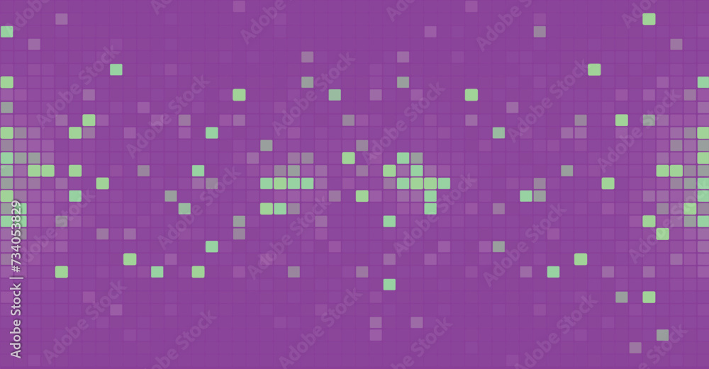 Poster abstract background of lilac squares. background of computer mosaic squares. simple abstract graphic