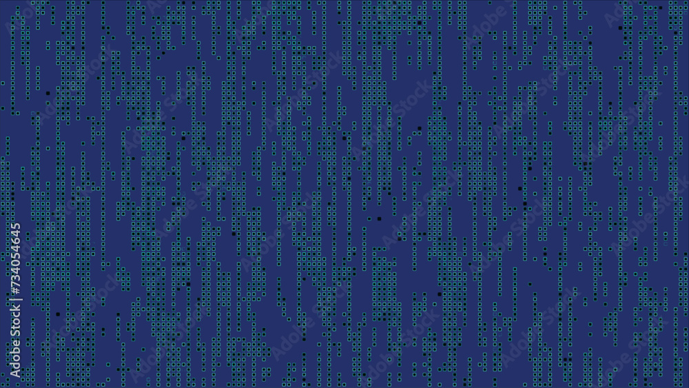 Poster a background of rows of small multi-colored squares. pixel graphics, colored squares. vector backgro