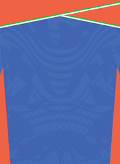 Vector india cricket team sports kit design or india cricket jersey design
