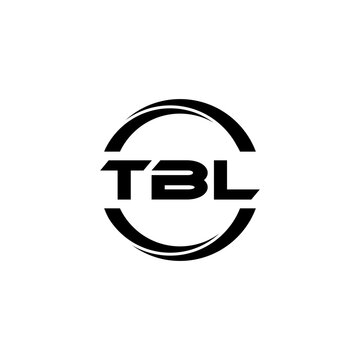TBL letter logo design with white background in illustrator, cube logo, vector logo, modern alphabet font overlap style. calligraphy designs for logo, Poster, Invitation, etc.