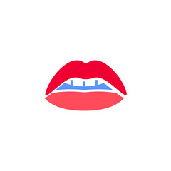 Love icon or Valentines day symbol, holiday sign designed for celebration, vector trendy modern style.