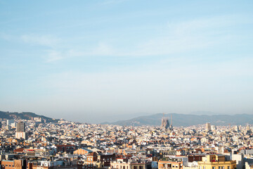 Fototapeta na wymiar view of the city of barcelona