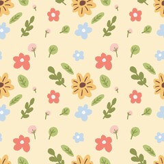 seamless pattern with flowers