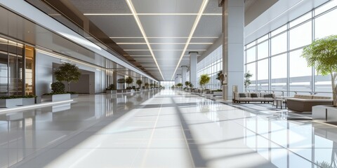 Obraz premium airport interior concept
