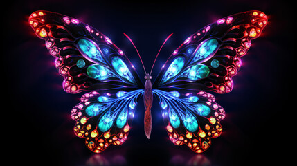 Neon butterfly.