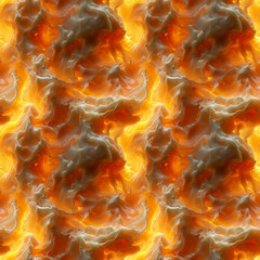 Seamless background of fiery liquid