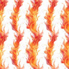Seamless background illustration with pure flame