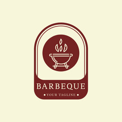 EmberGrill: Elegant BBQ Logo Concept