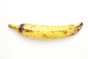 A picture of horn banana on white background.