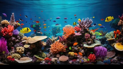Fototapeta na wymiar marine healthy coral reef