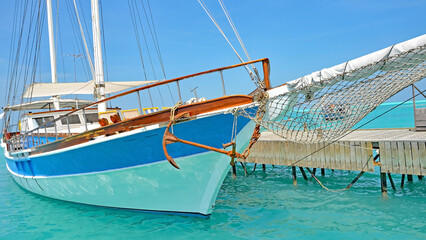 Malediven, ein Boot