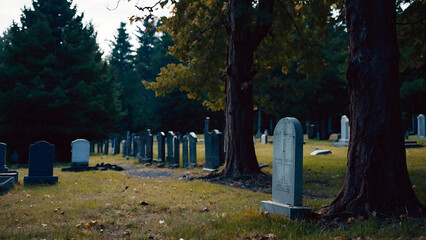 cemetery is a symbol of decay and starting of next life