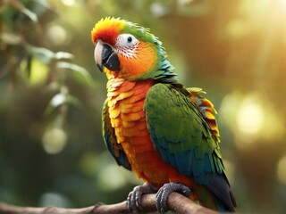 red and yellow macaw