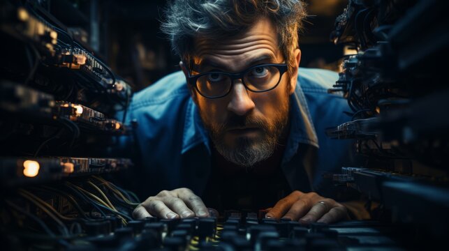 IT Professional in Server Room