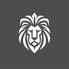 lion head logo design 