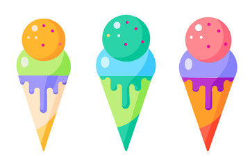Ice cream cone vector