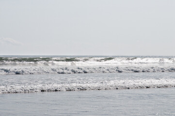 Silver Ocean with waves coming in on Bali
