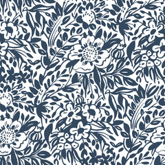 seamless pattern with flowers