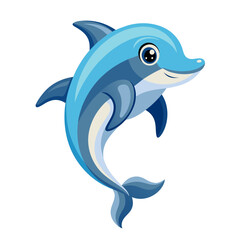 Obraz premium Graceful Dolphin Illustration Captivating Artwork of the Majestic Sea Creature