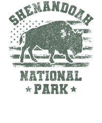 US National Park Retro Illustration Vintage Mountains Hiking Outdoor Nature