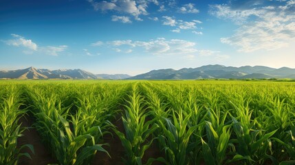 agriculture colorado corn field - obrazy, fototapety, plakaty
