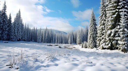 cocoa winter holiday scene