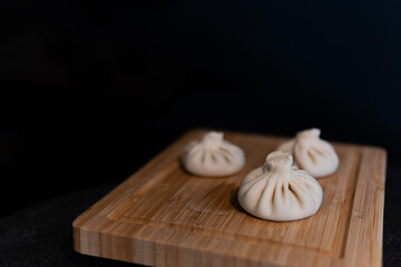 Caucasian national dish made from dough and meat