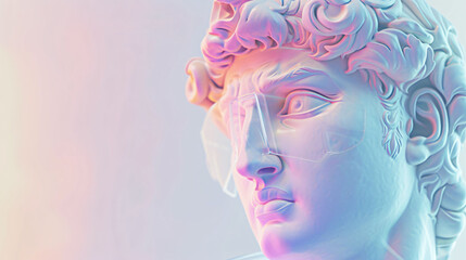 Classical Sculpture with Holographic