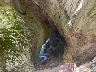 inside the cave