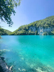 lake in plitvice national park