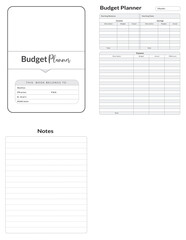 Editable Budget Planner Kdp Interior printable template Design.