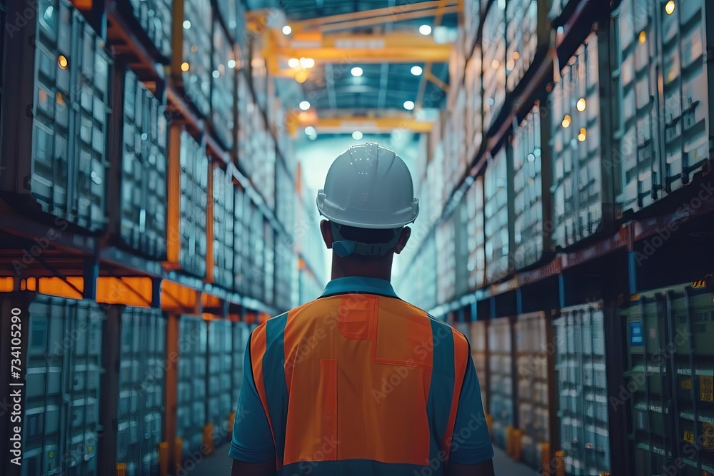Aufkleber logistics manager using advanced technology to monitor and optimize the distribution network showcas