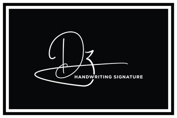 DZ initials Handwriting signature logo. DZ Hand drawn Calligraphy lettering Vector. DZ letter real estate, beauty, photography letter logo design.