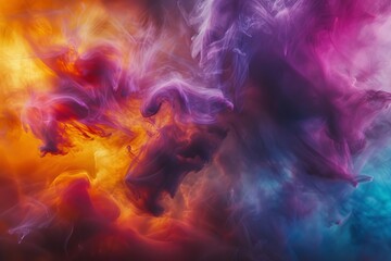 Spectacular space nebula Cosmic clouds in vibrant colors Abstract astronomical phenomenon