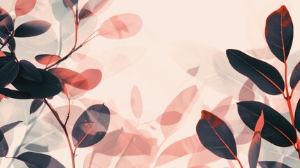 A close-up view of a plant with vibrant red leaves. Perfect for adding a pop of color to any project or design