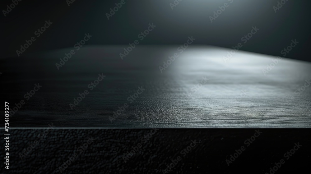 Poster a close-up view of a table with a bright light illuminating it. perfect for adding a warm and cozy a
